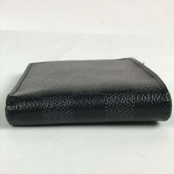 1014101097240 d6 LOUIS VUITTON Damier Graphite Portefeuille Wallet Black