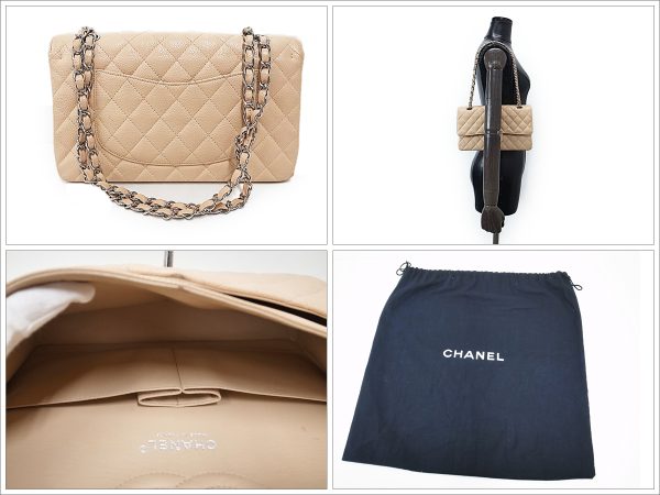 10151593200142 Chanel Matelasse Chain Shoulder Bag Beige