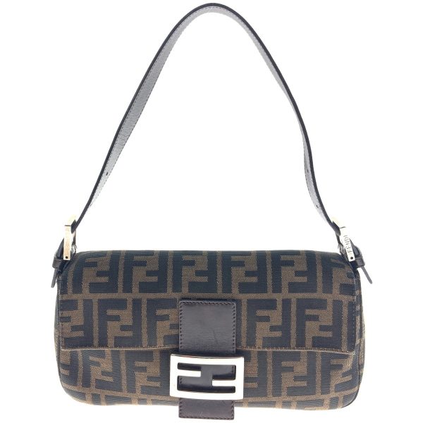 1016003173886 1 rbg FENDI Zucca Mamma bucket Shoulder bag Brown