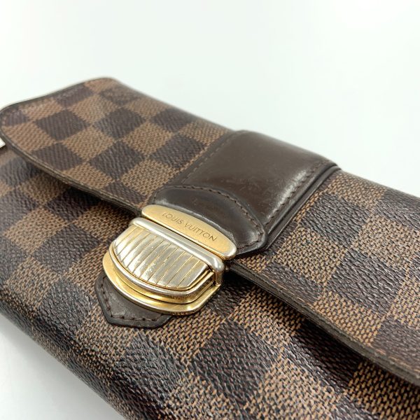 1016003245132 3 LOUIS VUITTON Portefeuil Sistine BifLong Wallet N61747 Brown