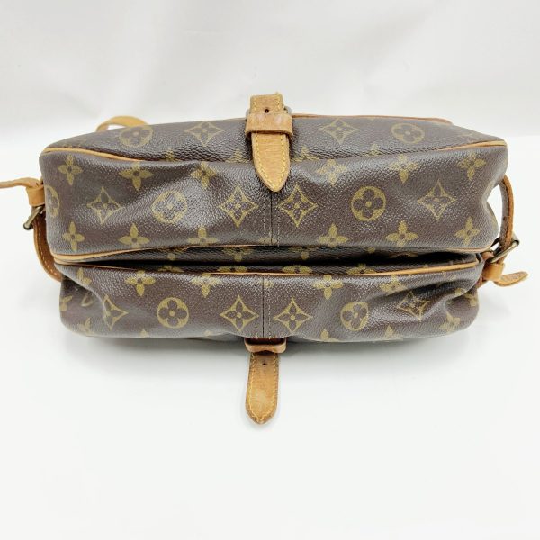 1016003246757 5 LOUIS VUITTON Monogram Saumur Shoulder Bag Brown