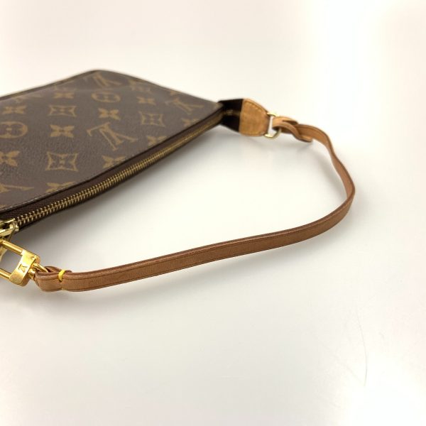 1016003258590 3 LOUIS VUITTON Monogram Pochette Accessory Pouch One Shoulder Bag Brown