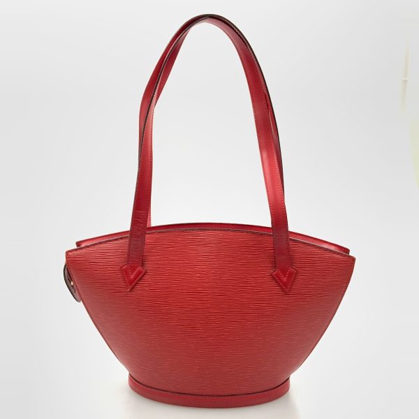 1016003259535 2 LOUIS VUITTON Epi Saint Jacques Shopping Shoulder Bag Red