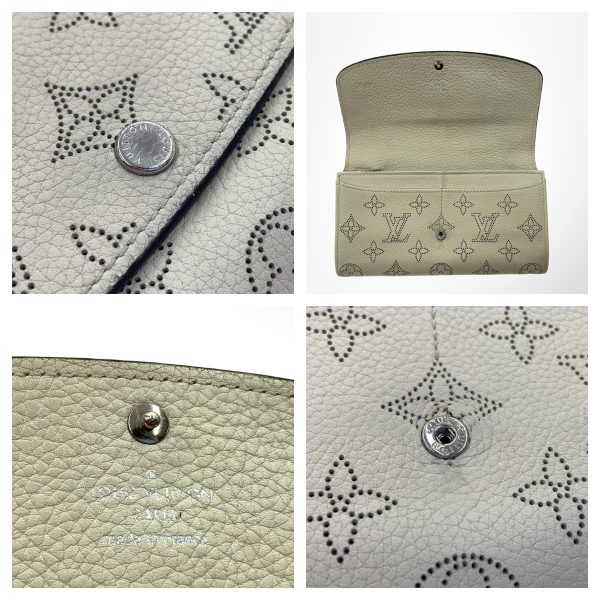 1016003260852 5 LOUIS VUITTON Mahina Hina Iris Wallet M60177 White