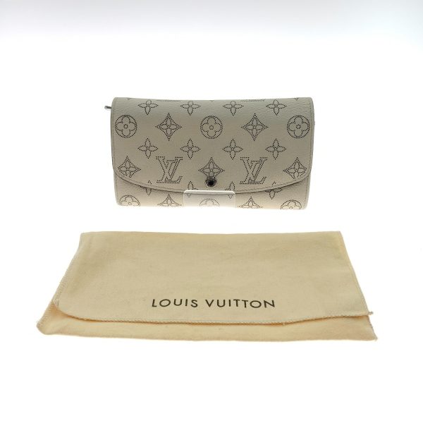 1016003260852 9 LOUIS VUITTON Mahina Hina Iris Wallet M60177 White