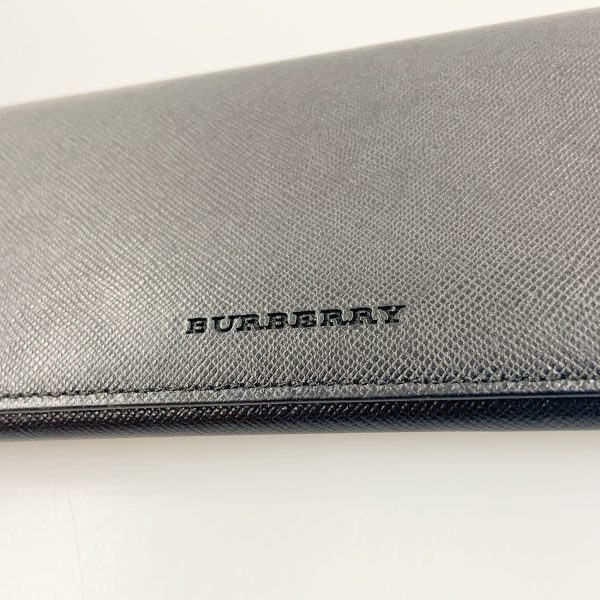 1016003261002 3 BURBERRY Nova Check BifLong Wallet FN5500 Black