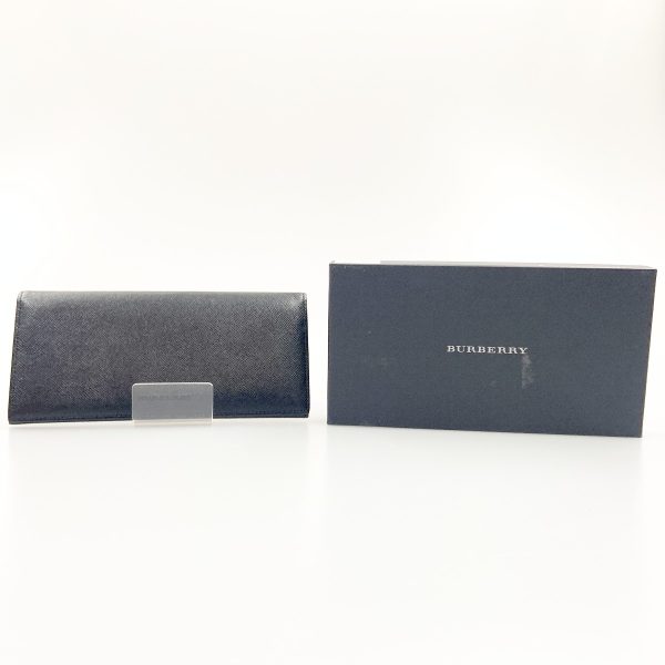 1016003261002 6 BURBERRY Nova Check BifLong Wallet FN5500 Black