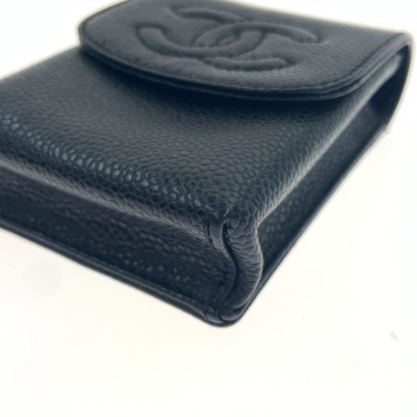 1016003264997 4 CHANEL Caviar Skin Coco Mark Case Case A135511 Black