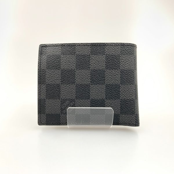 1016003270493 2 LOUIS VUITTON Graphite Portefeuille Marco NM Wallet Black