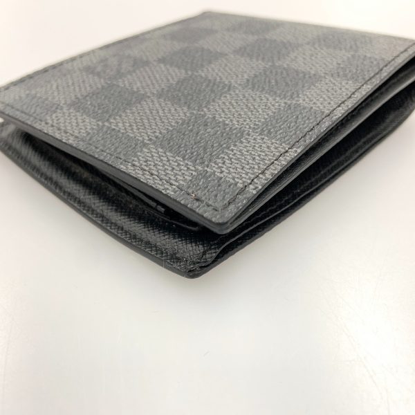 1016003270493 5 LOUIS VUITTON Graphite Portefeuille Marco NM Wallet Black