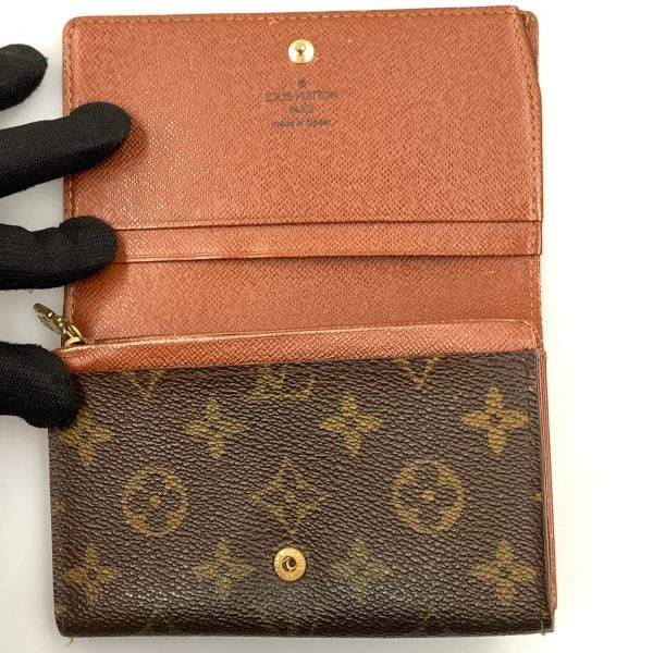 1016003275610 5 LOUIS VUITTON Porte Monet Bier Tresor Wallet M61730 Brown