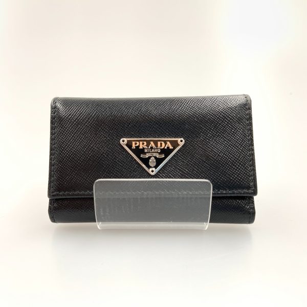 1016003276921 1 PRADA Saffiano 6 key case black