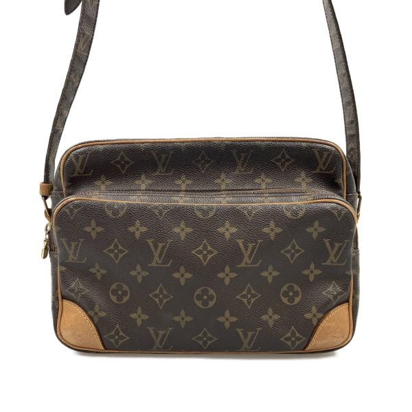 1016003283158 1 LOUIS VUITTON Monogram Nile Shoulder Bag M45244 Brown