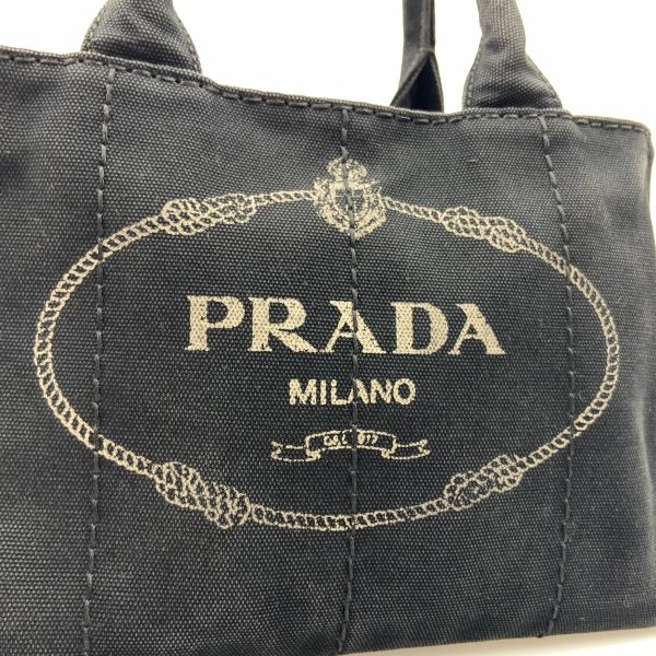 1016003283899 2 PRADA Mini Canapa Handbag Black