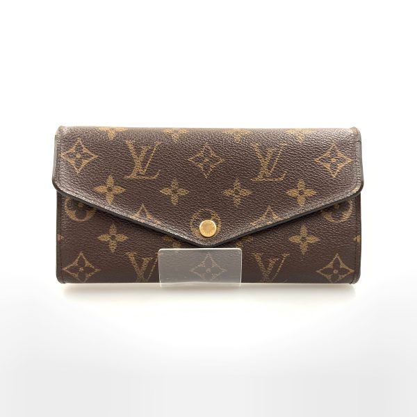 1016003284063 1 LOUIS VUITTON Monogram Portefeuille Sarah BifLong Wallet Brown