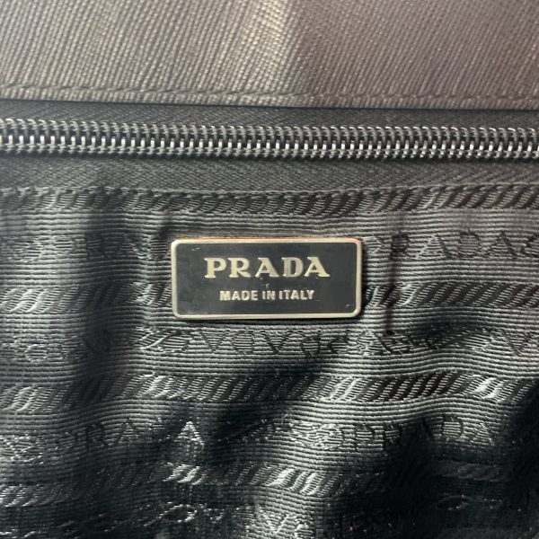 1016003290194 8 PRADA nylon handbag tote bag black