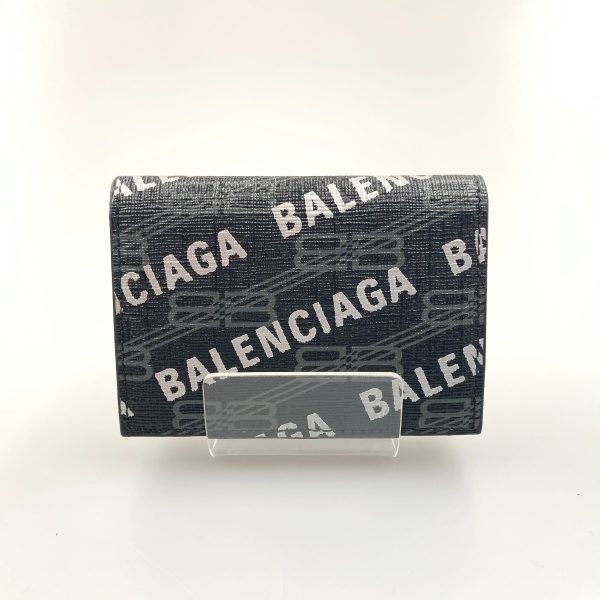 1016003297285 1 BALENCIAGA SIGNATURE MINI wallet tri fwallet black