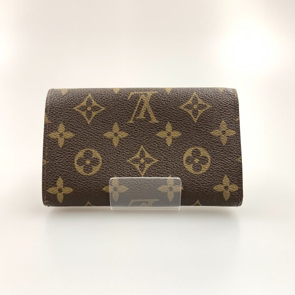 1016003315569 2 LOUIS VUITTON Monogram Porte Monet Bier Tresor Wallet Brown