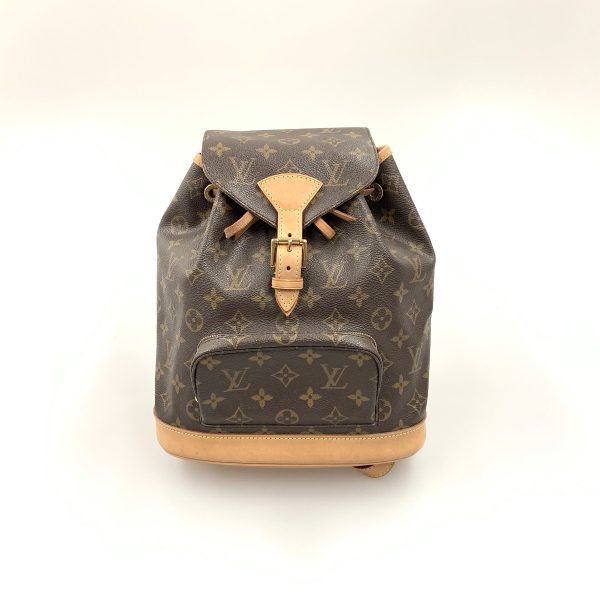 1016003315590 1 LOUIS VUITTON Monogram Monsouris MM Backpack Brown