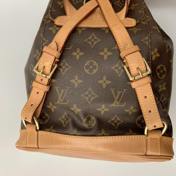 1016003315590 3 LOUIS VUITTON Monogram Monsouris MM Backpack Brown