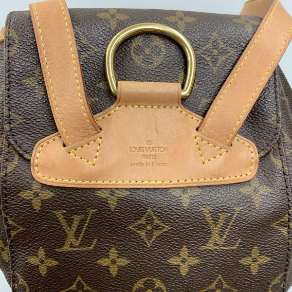 1016003315590 4 LOUIS VUITTON Monogram Monsouris MM Backpack Brown