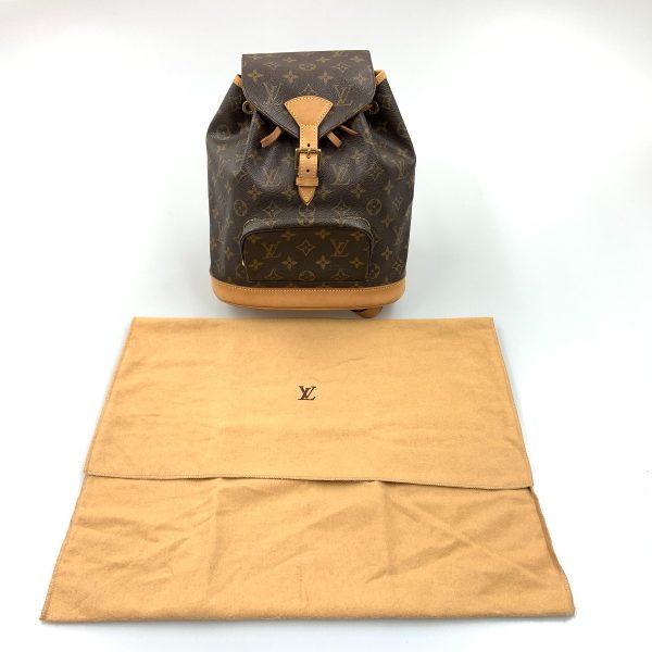 1016003315590 9 LOUIS VUITTON Monogram Monsouris MM Backpack Brown