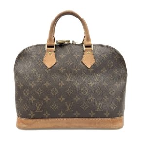 1016003320648 1 Louis Vuitton Lockit Monogram Canvas Handbag Brown