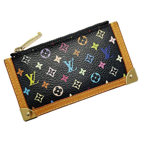 1017003289164 1 rbg LOUIS VUITTON Multicolor Pochette Cleat Key Case Noir Multicolor