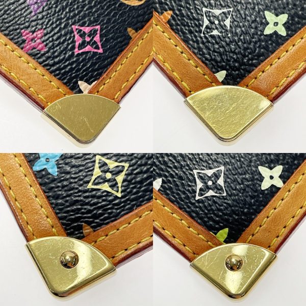 1017003289164 7 LOUIS VUITTON Multicolor Pochette Cleat Key Case Noir Multicolor