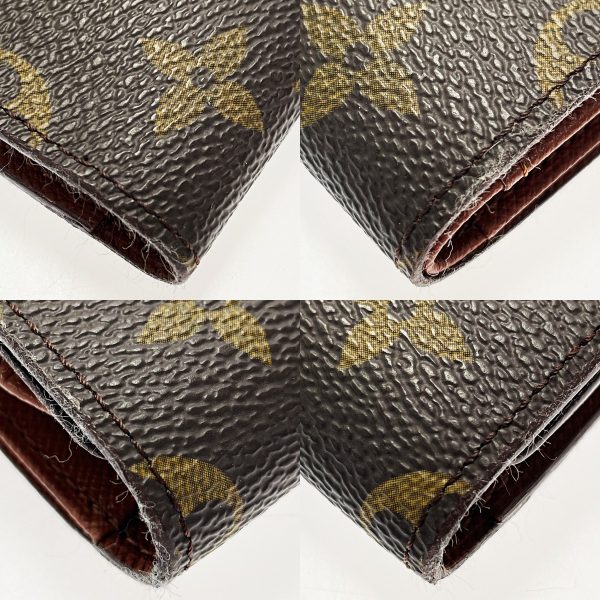 1017004010859 7 LOUIS VUITTON Porte Tresor Etuit Papier Brown Monogram