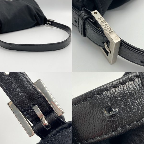 1017004015380 6 FENDI Mamma Bucket Shoulder Bag Black Shoulder Bag