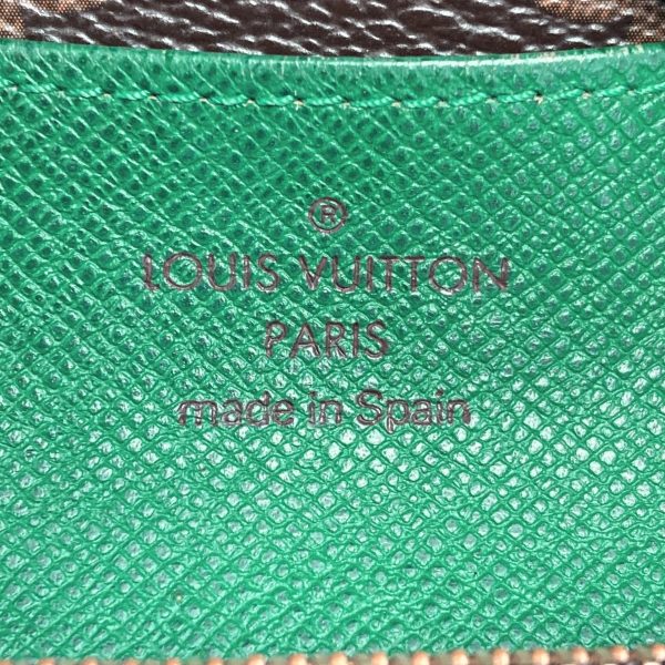 1017004025341 4 LOUIS VUITTON Monogram Portefeuille Emily Vert Long Wallet