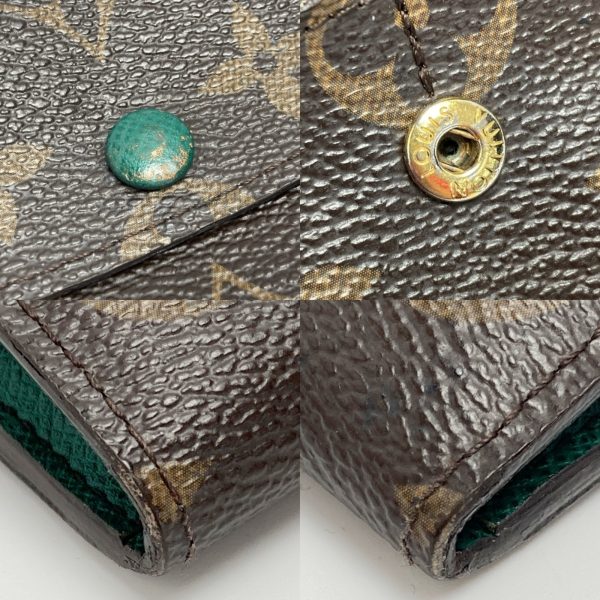 1017004025341 6 LOUIS VUITTON Monogram Portefeuille Emily Vert Long Wallet