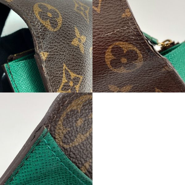 1017004025341 7 LOUIS VUITTON Monogram Portefeuille Emily Vert Long Wallet