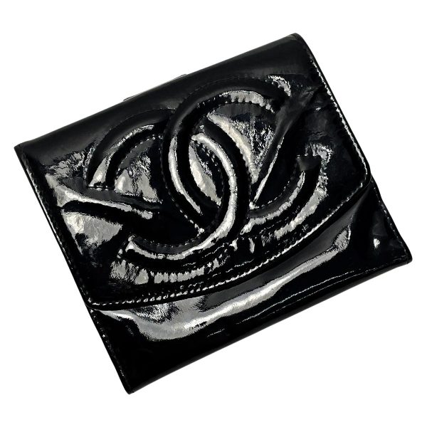 1017004100741 1 rbg CHANEL Wallet Black Coco Mark Enamel