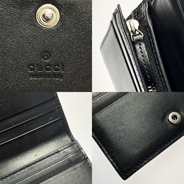 1017004101786 7 GUCCI DORIAN Black Wallet