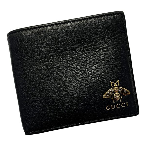 1017004102332 1 rbg GUCCI Animalier Bee Black Wallet