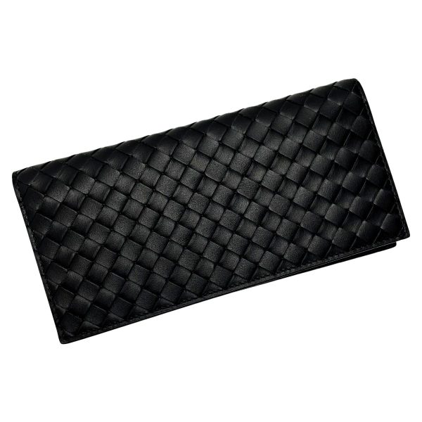 1017004106682 1 rbg BOTTEGA VENETA Intrecciato BillfBlack Long Wallet Cloth Bag