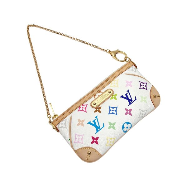 1017004115691 1 rbg LOUIS VUITTON Multicolor Mira MM Pochette Accessory White