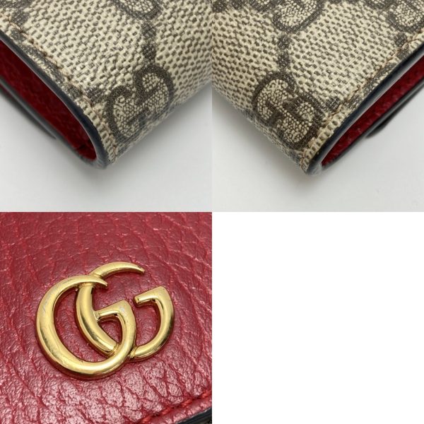 1017004132704 6 GUCCI GG Marmont Medium Wallet Red BifWallet