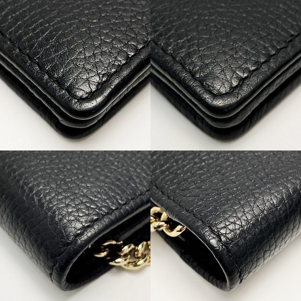 1017004134456 8 GUCCI SOHO Black Shoulder Bag Interlocking GG