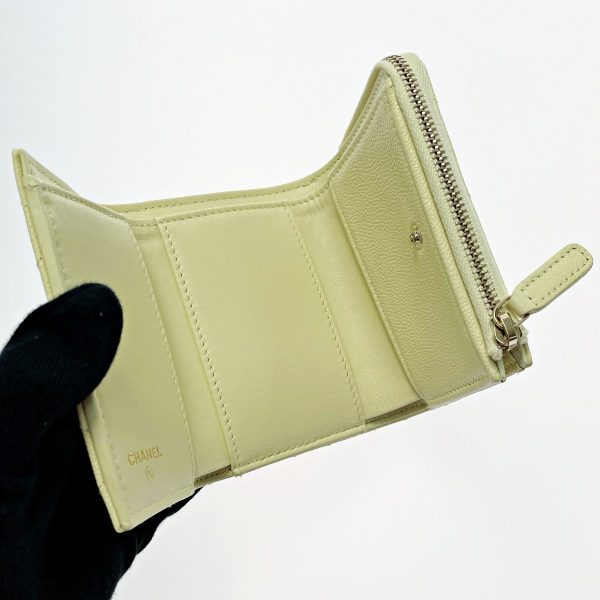 1017004151538 3 CHANEL Timeless Cream Yellow Wallet Caviar Skin