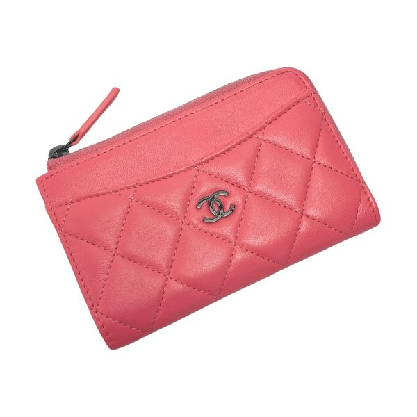 1017004151576 1 rbg CHANEL Cocomark Matelasse Card Case Shocking Pink Lambskin