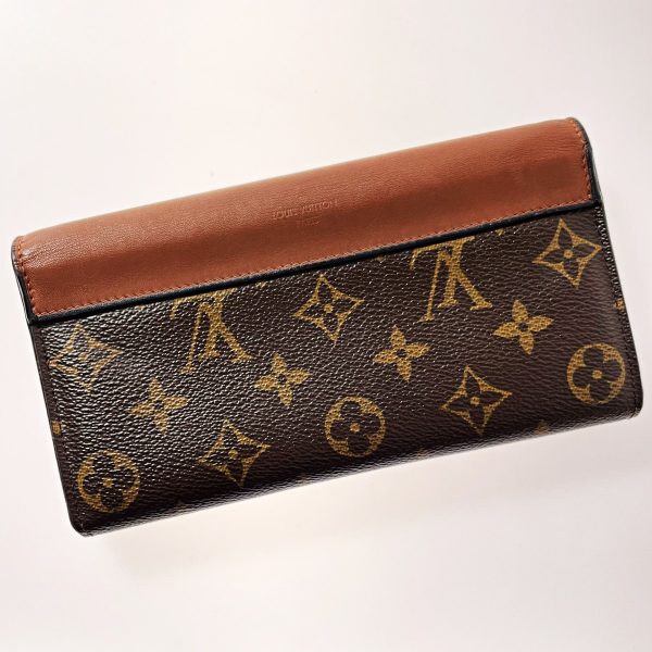 1017004173394 2 LOUIS VUITTON Portefeuille Sala Tuileries M64098 Maron Long Wallet