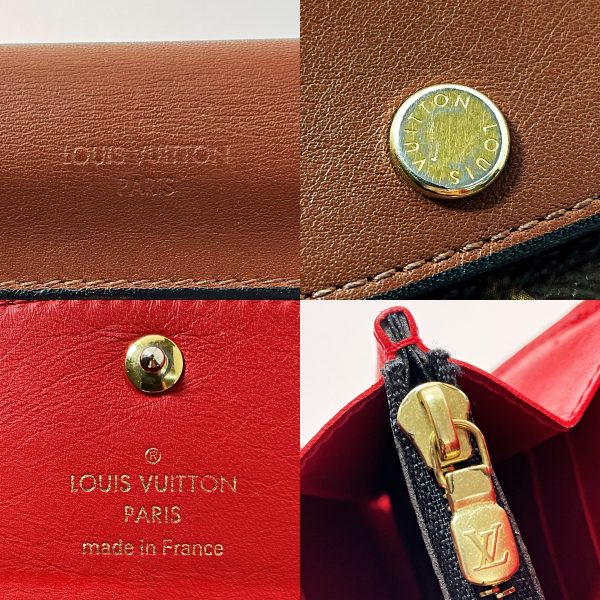 1017004173394 6 LOUIS VUITTON Portefeuille Sala Tuileries M64098 Maron Long Wallet