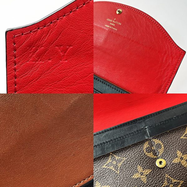 1017004173394 7 LOUIS VUITTON Portefeuille Sala Tuileries M64098 Maron Long Wallet