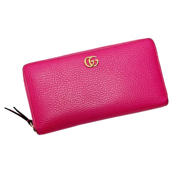 1017004176432 1 rbg GUCCI GG Petit Marmont Shocking Pink Wallet Cloth Bag