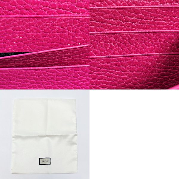 1017004176432 8 GUCCI GG Petit Marmont Shocking Pink Wallet Cloth Bag