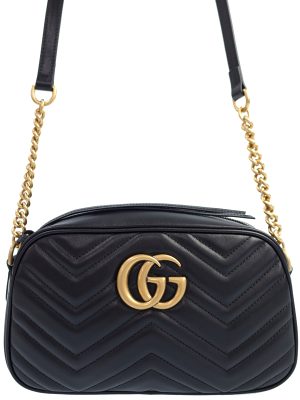 1020080660016 Gucci Terry Cross Patch Belt Bag Rucksack Nylon Black