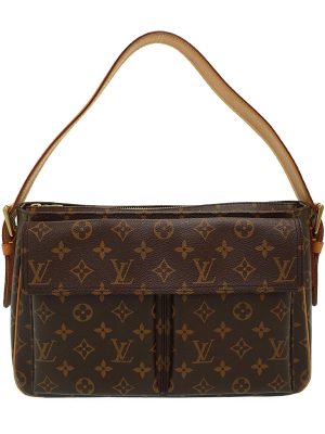 1020122540016 Louis Vuitton Cava Mezzo Monogram Handbag Brown